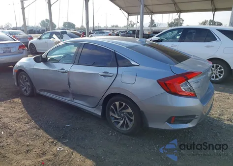 2017 Honda Civic Ex z USA, uszkodzony, nr VIN 2HGFC2F72HH516550